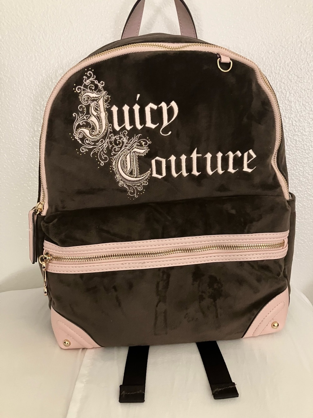 NEW  brown pink Juicy Couture Backpack